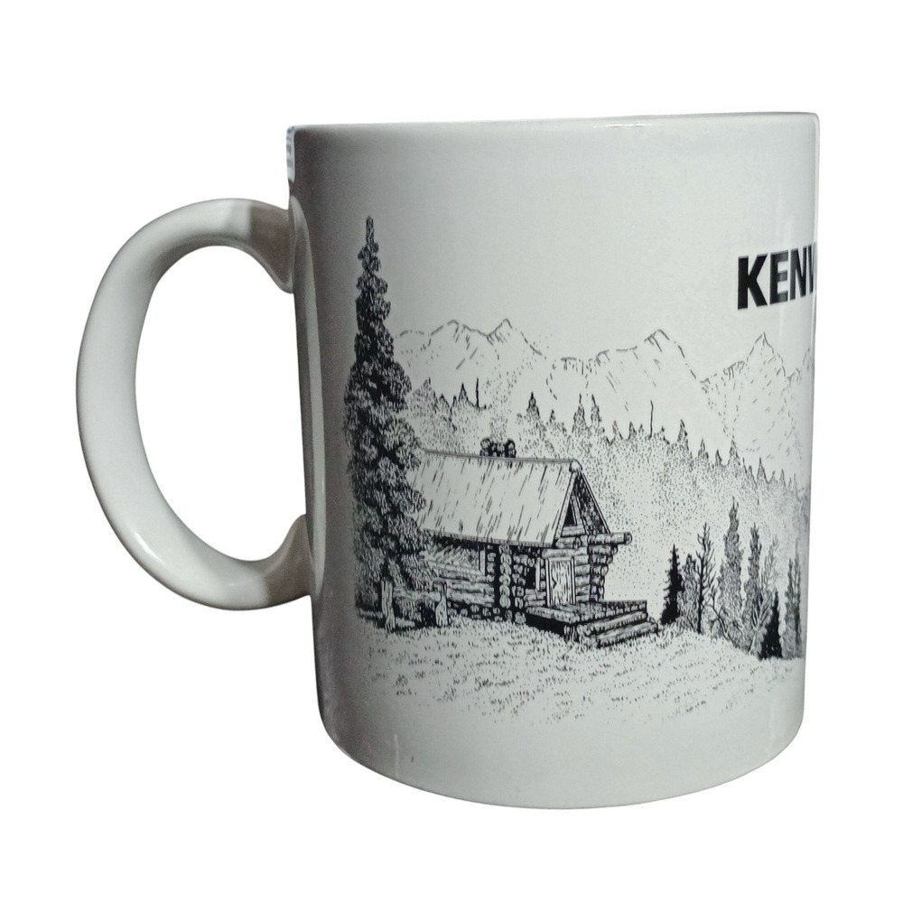Kenworth Semi Tractor Diesel Truck Coffee Mug Beavers Cabin in Woods